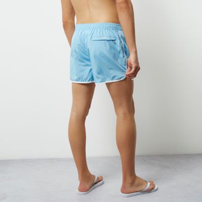 Light blue short swim shorts
